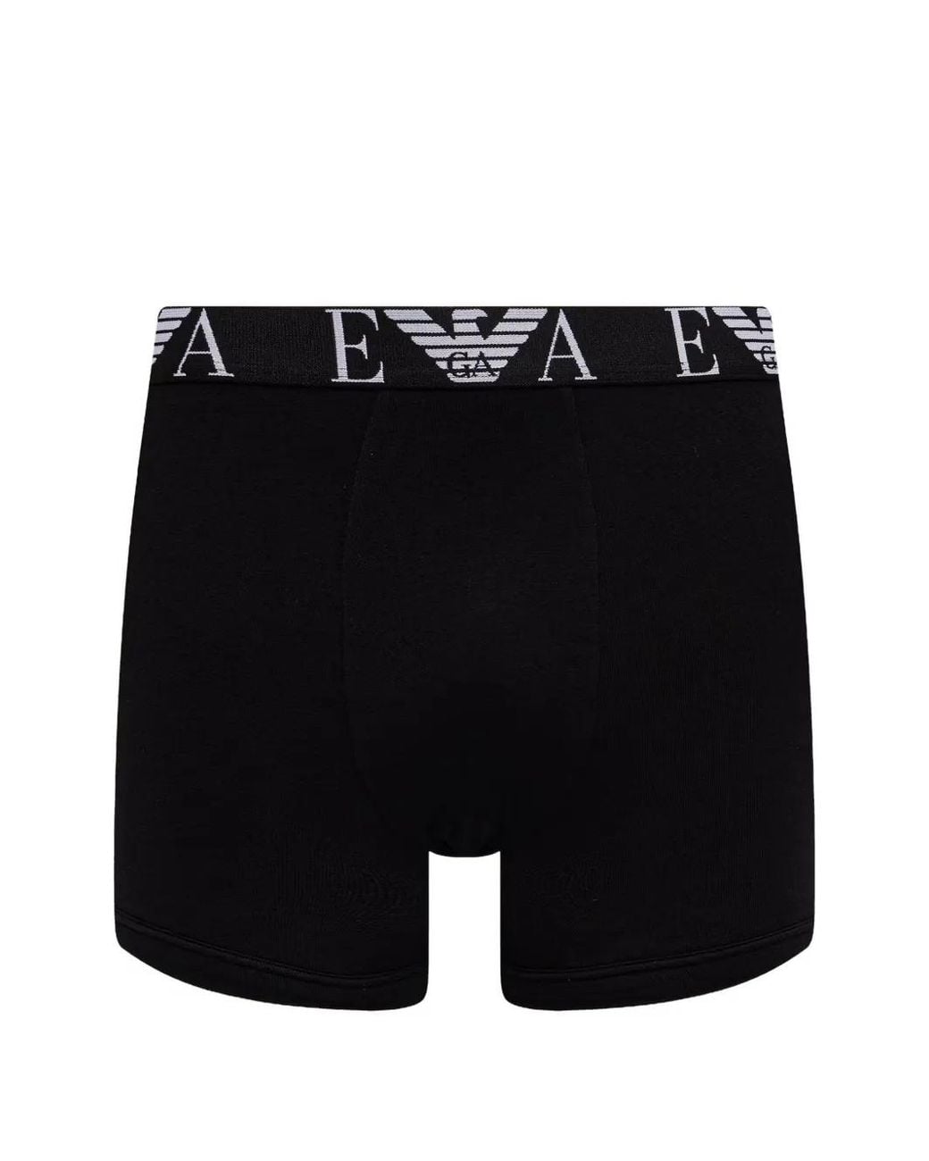 Emporio Armani Blue Five-Pack Stretch Cotton-Jersey Trunks With Logo-Waistband for men