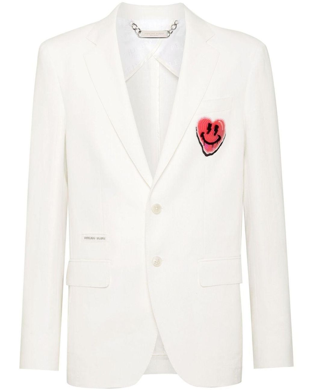 Philipp Plein crystal-embellished single-breasted blazer - Black