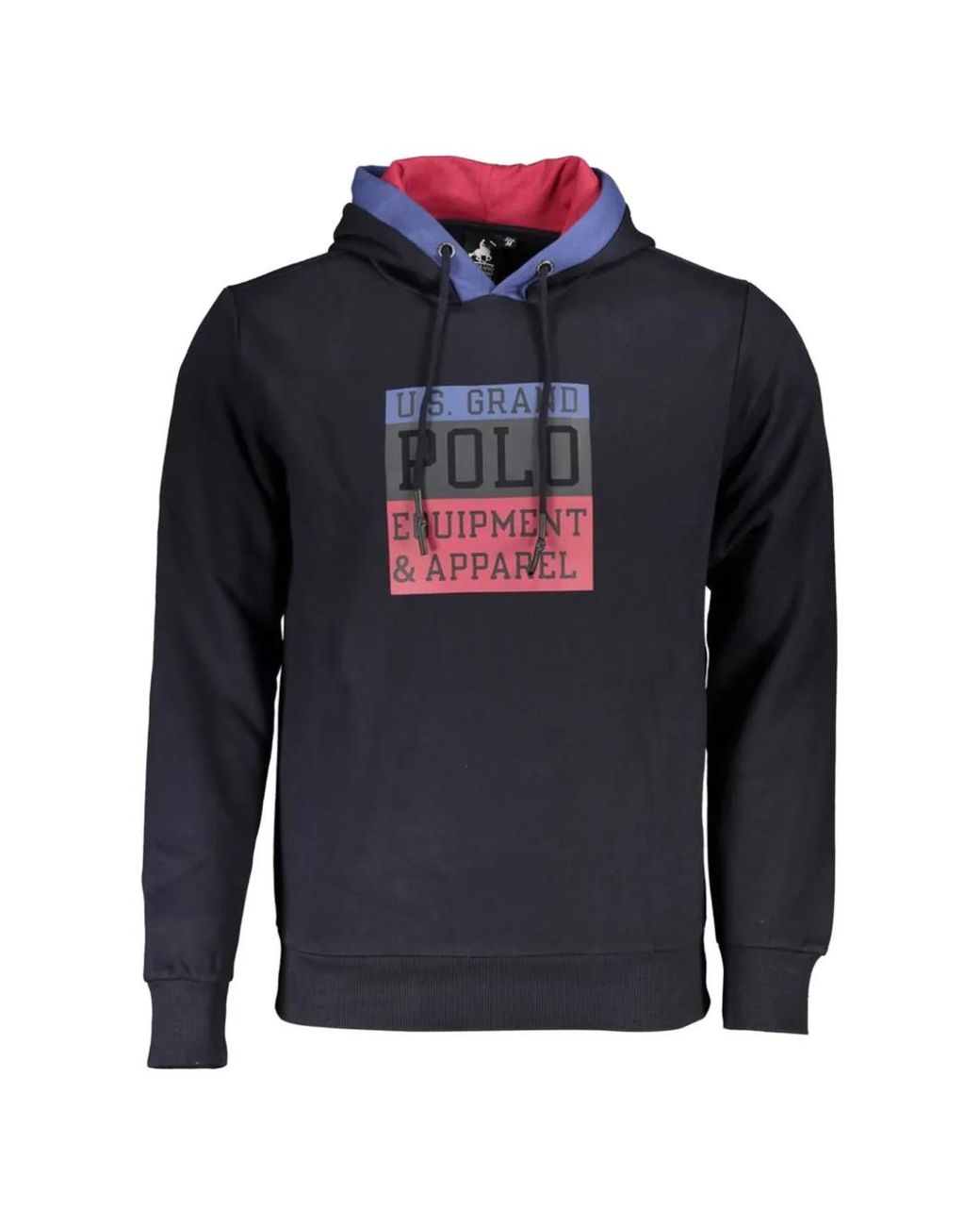 U.S. Grand Blue Logo-Print Hoodie for men
