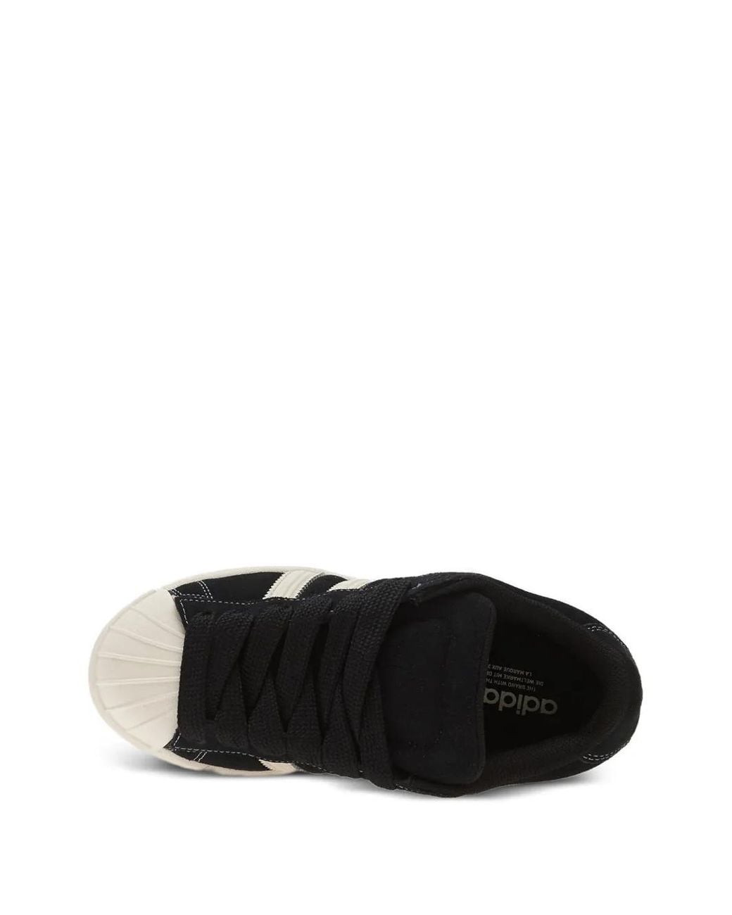 Adidas Black Superstar St Three-Stripe Sneakers