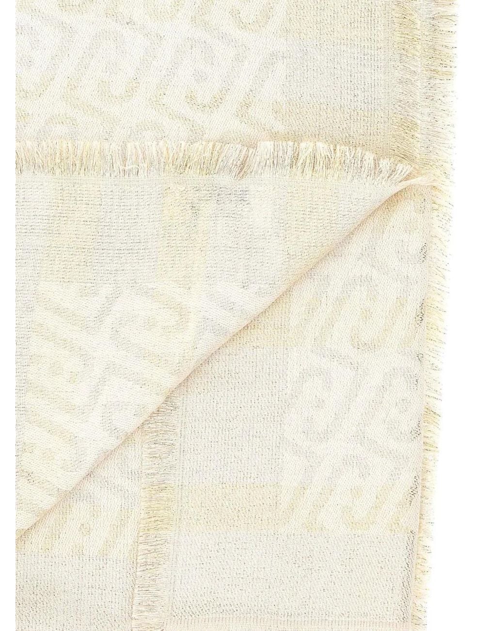Liu Jo Natural Stole Monogram-Jacquard