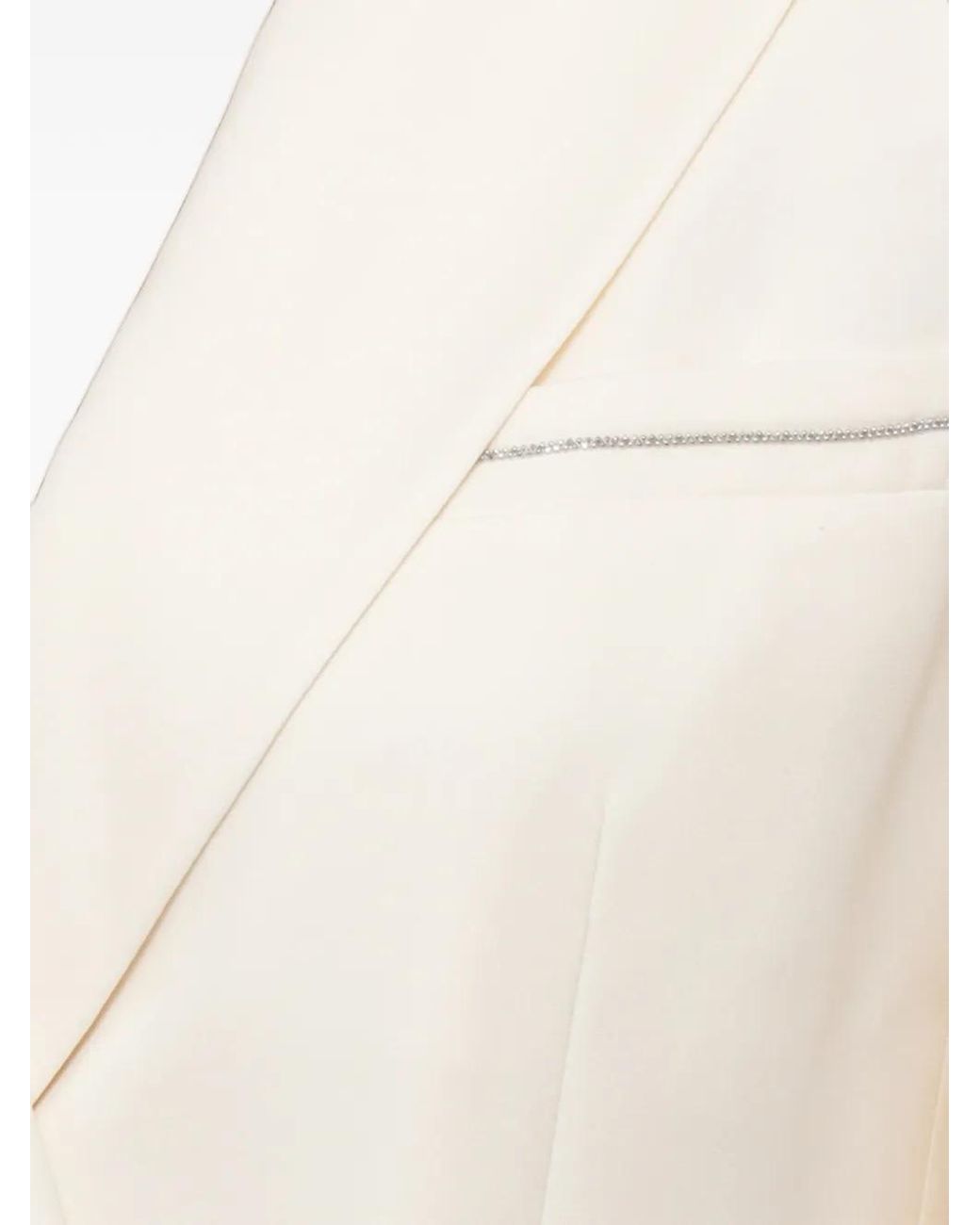Peserico White Aurea Double-Breasted Blazer
