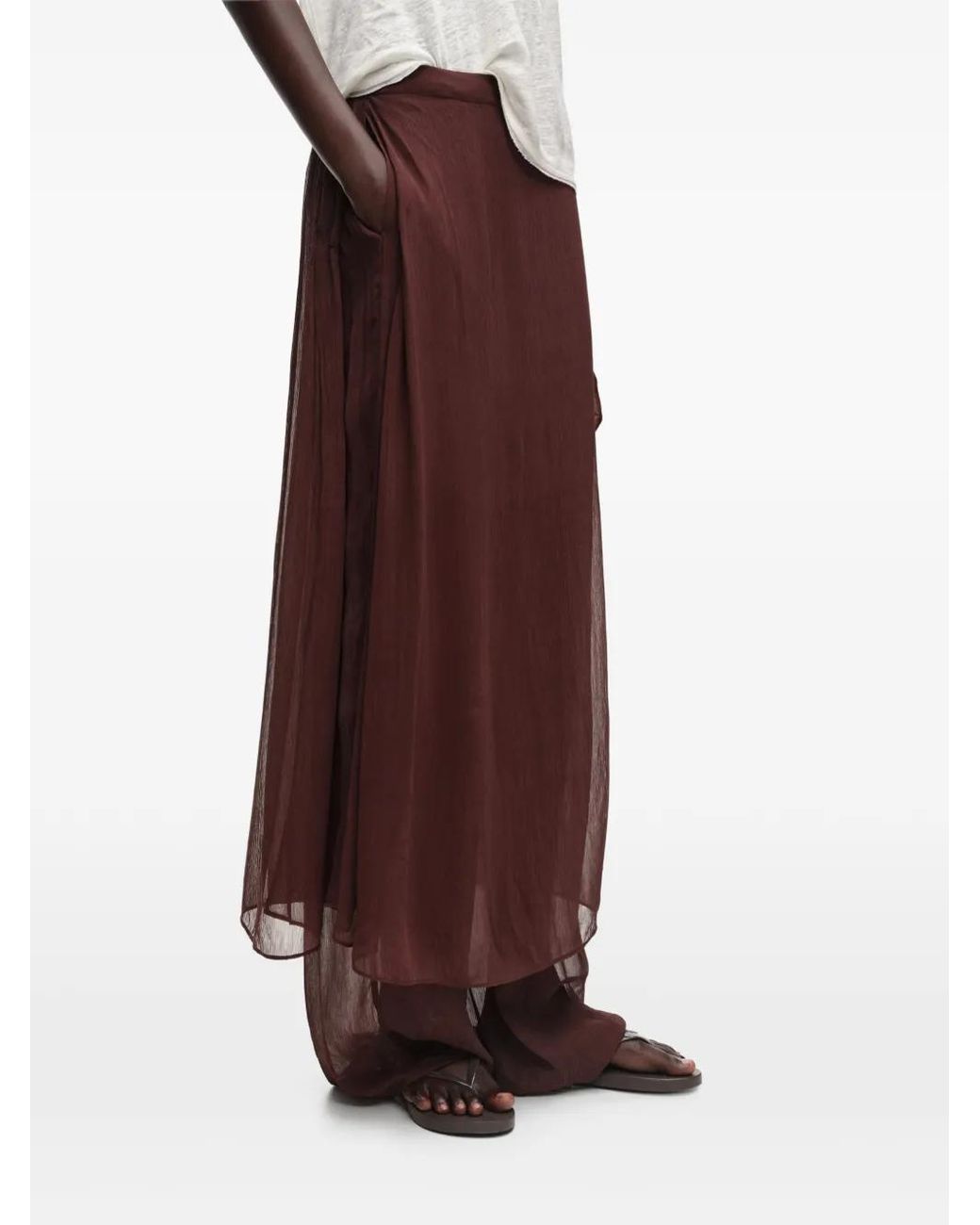 Bimba Y Lola Brown Textured Skort