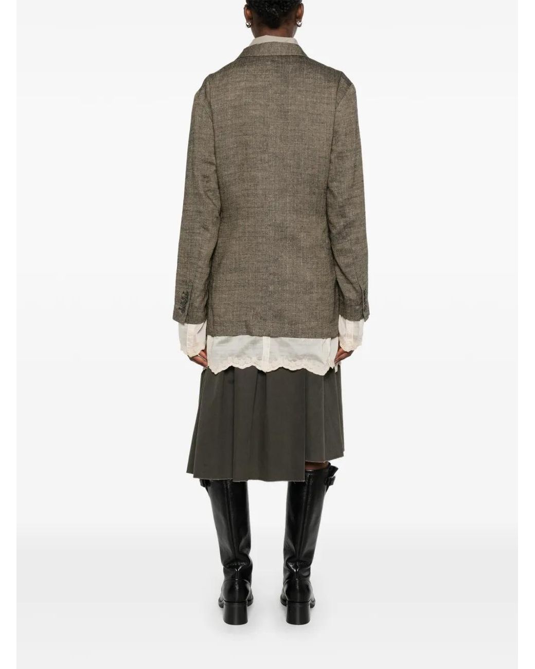 Our Legacy Gray Drip Blazer