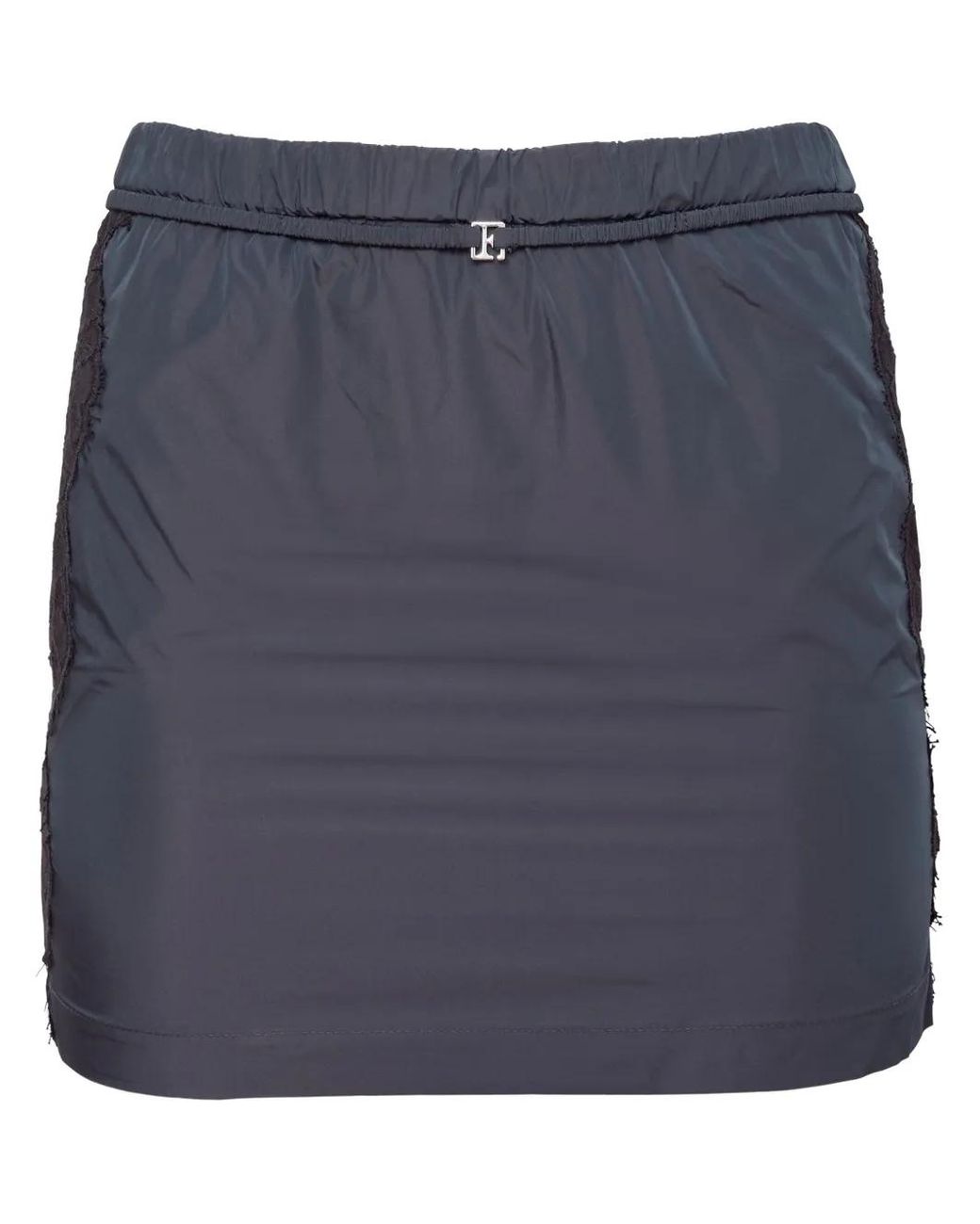Fleur du Mal Blue Nylon Mini Skirt