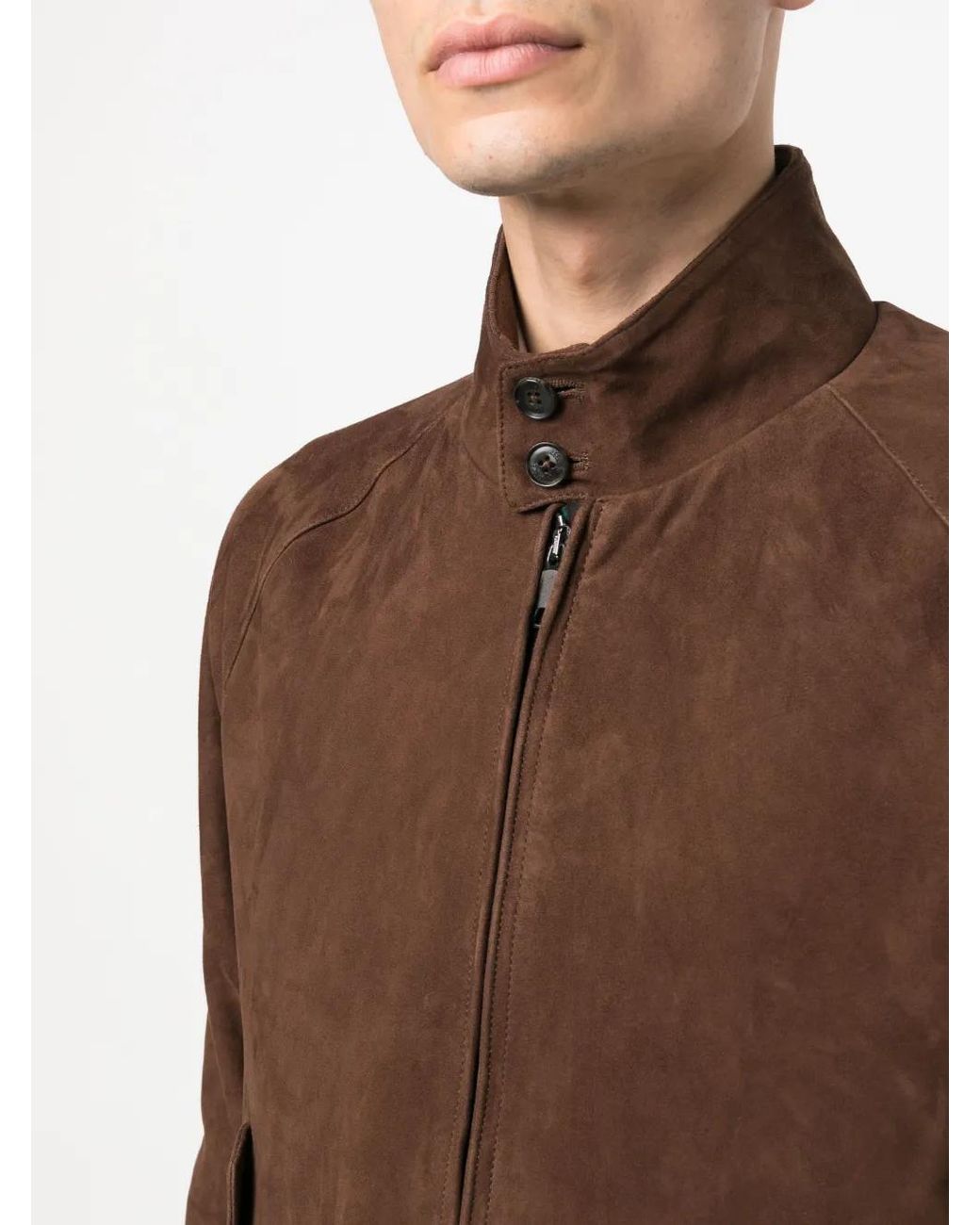 Baracuta Brown Suede Jacket for men