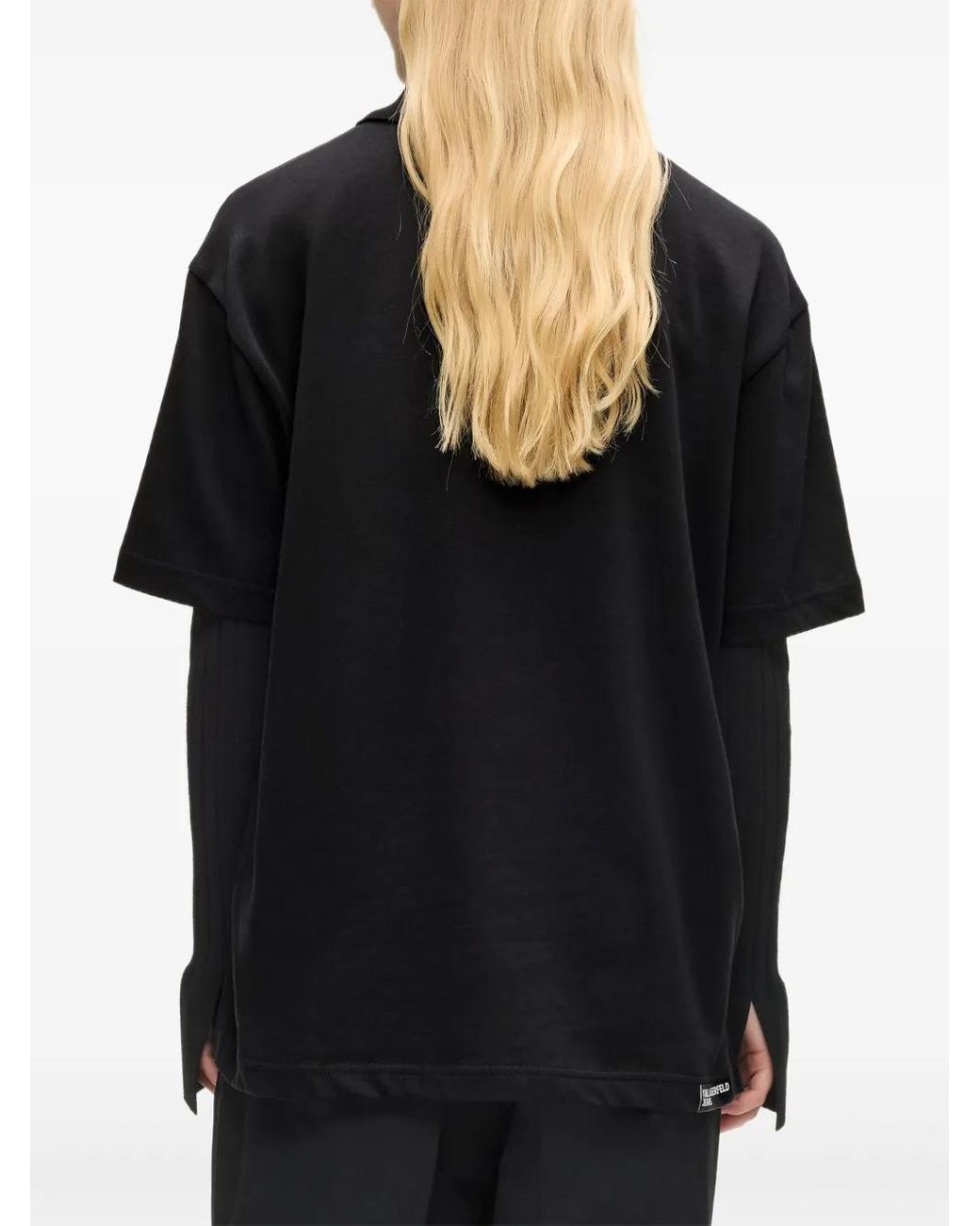 Karl Lagerfeld Black Digitized Karl T-Shirt