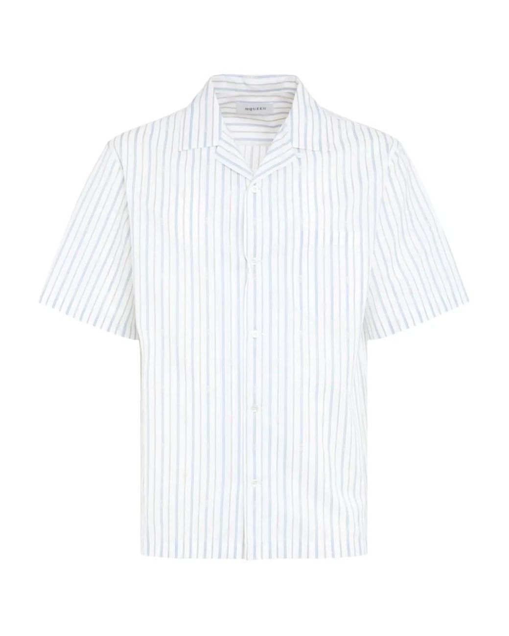 McQueen White Shirt With Logo for men