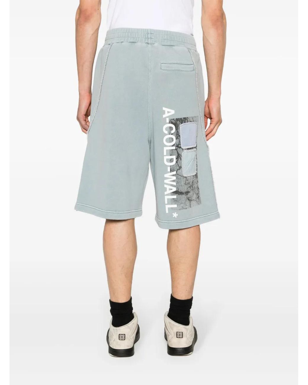 A_COLD_WALL* Blue Cubist Cotton Track Shorts for men
