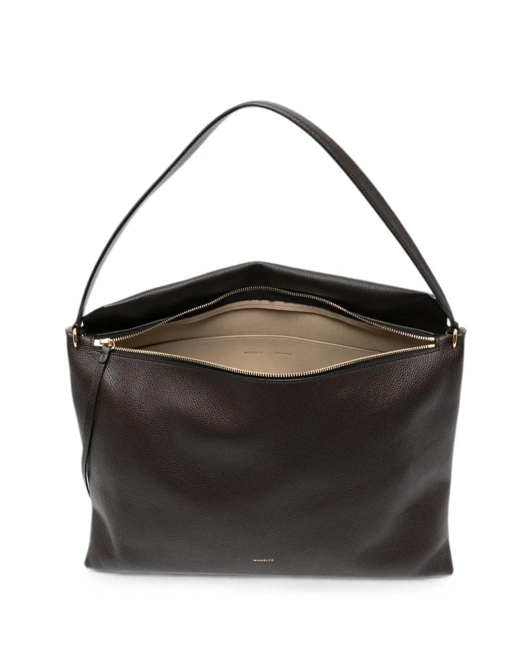Wandler Black Penelope Pebbled-Leather Tote Bag