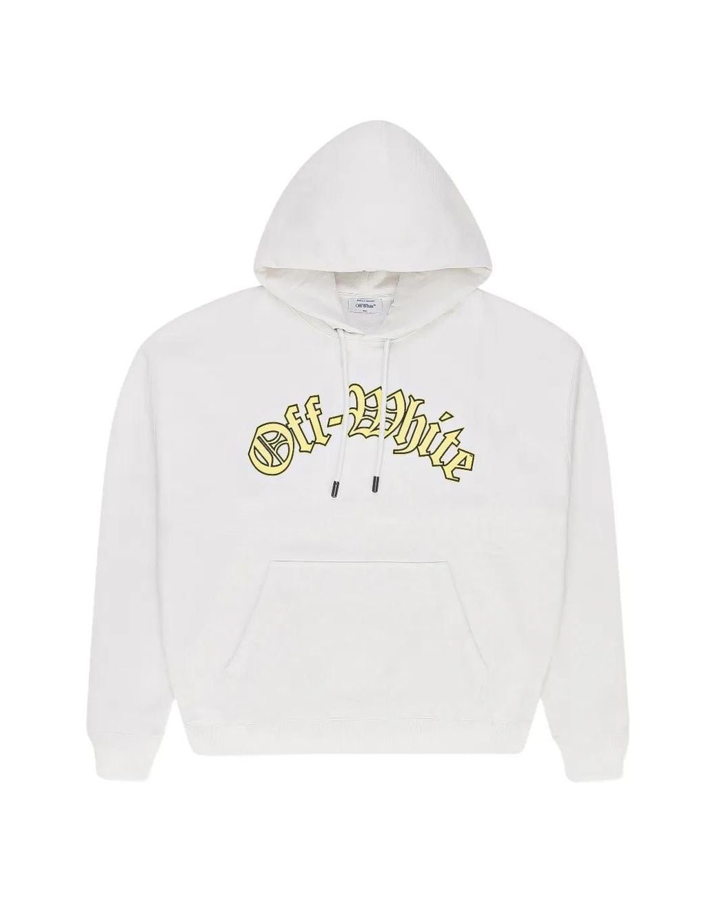 Off-White c/o Virgil Abloh White Goth Logo Hoodie for men