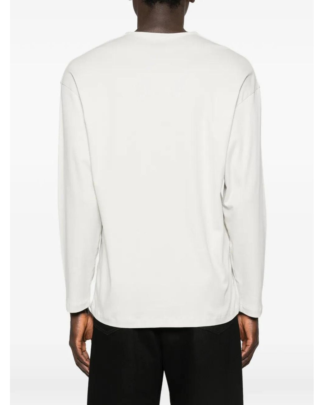 Lemaire White Long-Sleeve T-Shirt for men