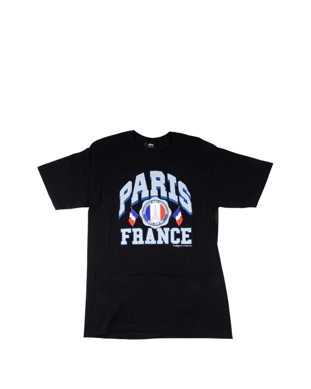 Stussy Paris France Graphic T-Shirt in Black for Men | Lyst