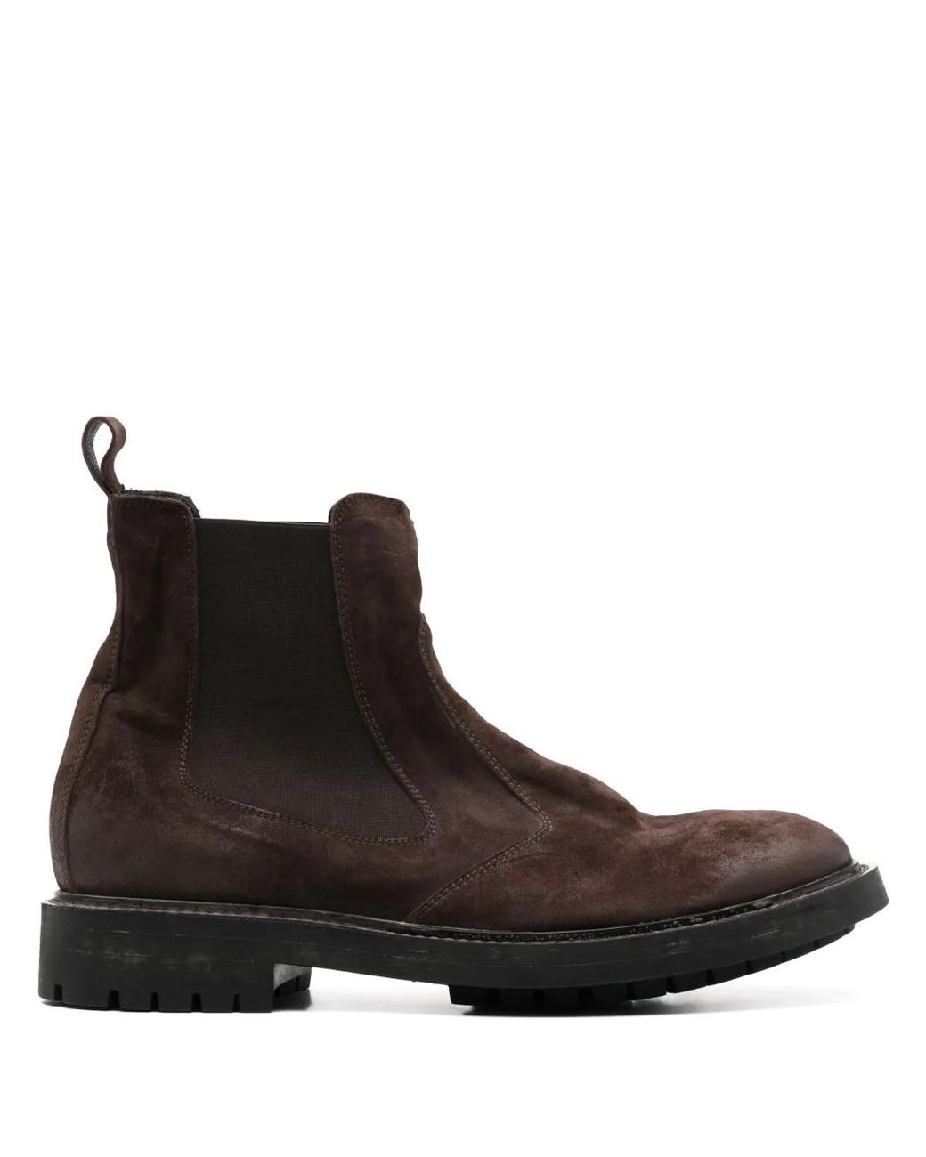 Moma Brown Suede Chelsea Boots for men