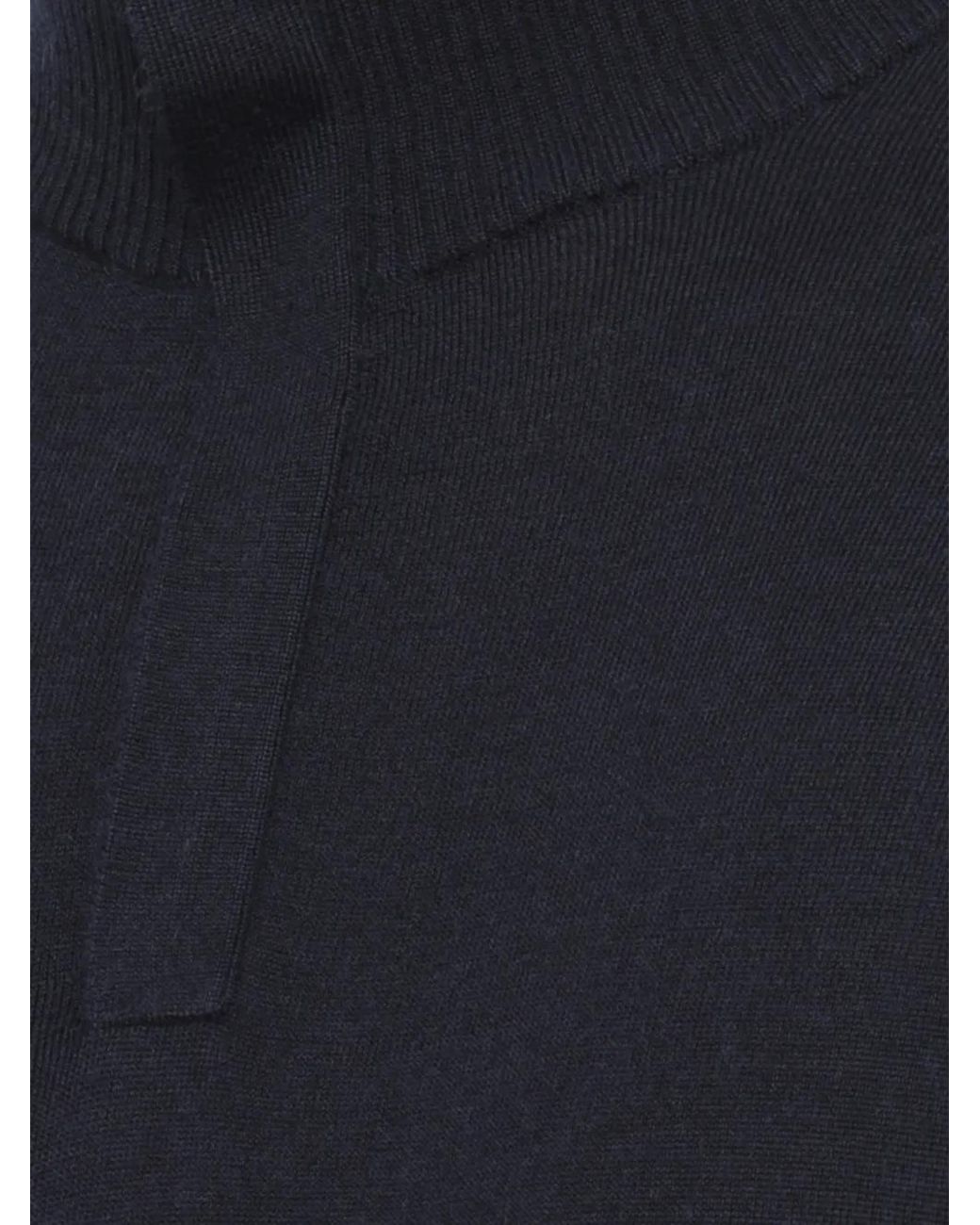 Devore Blue Pull À Col Montant for men