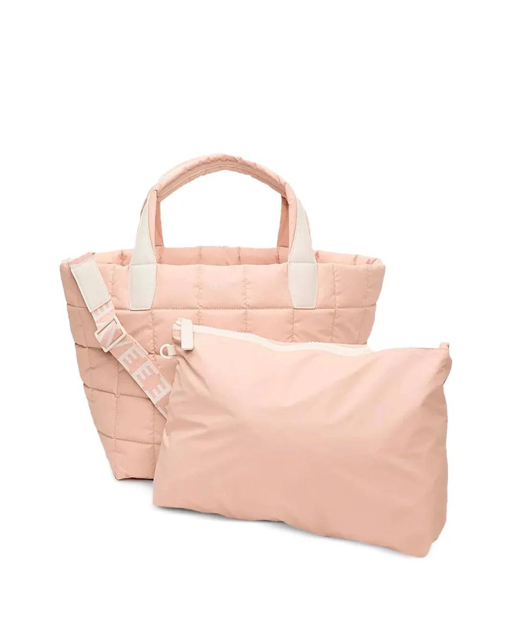 VEE COLLECTIVE Pink Medium Porter Quilted Tote Bag