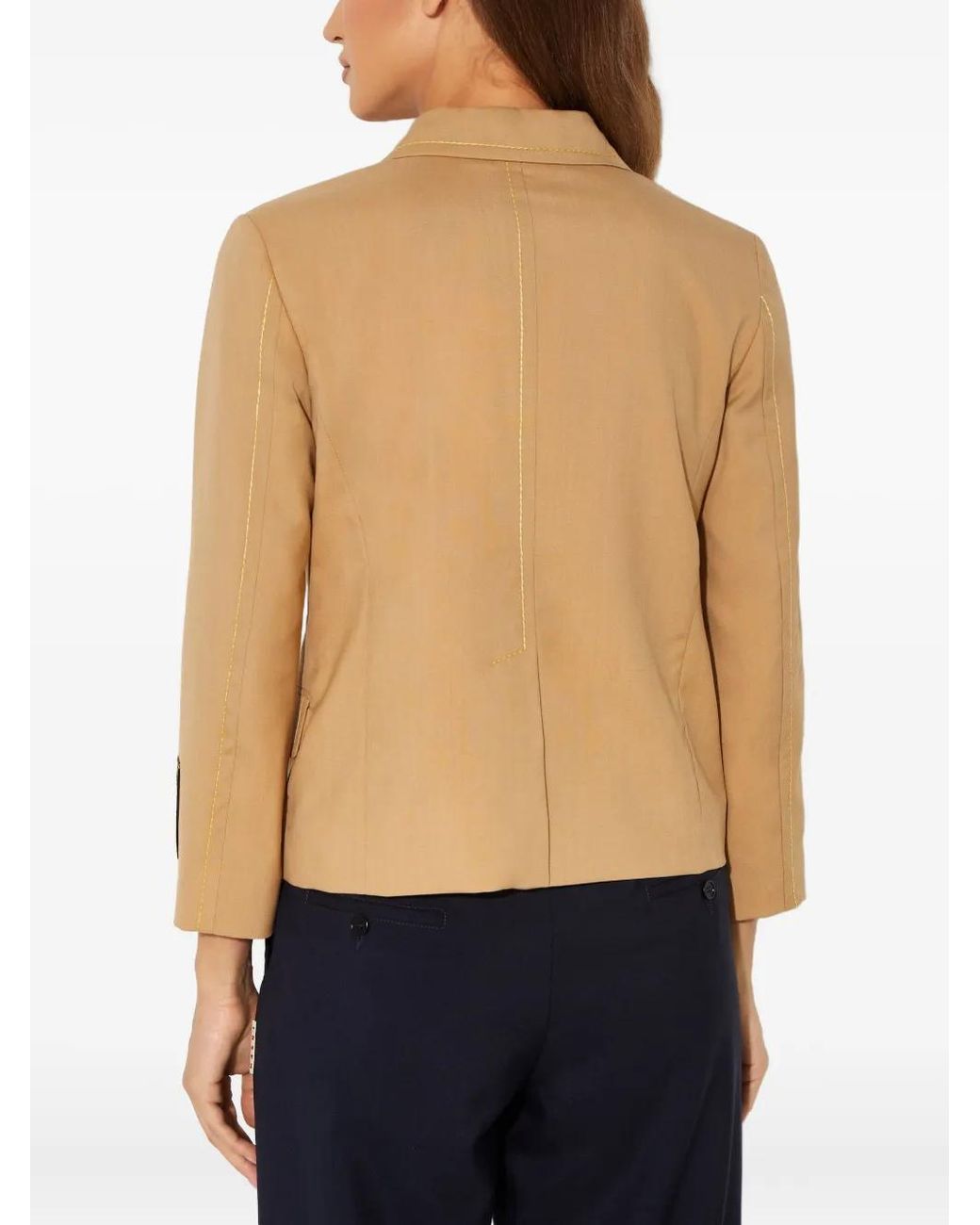 Marni Green Button Logo Blazer