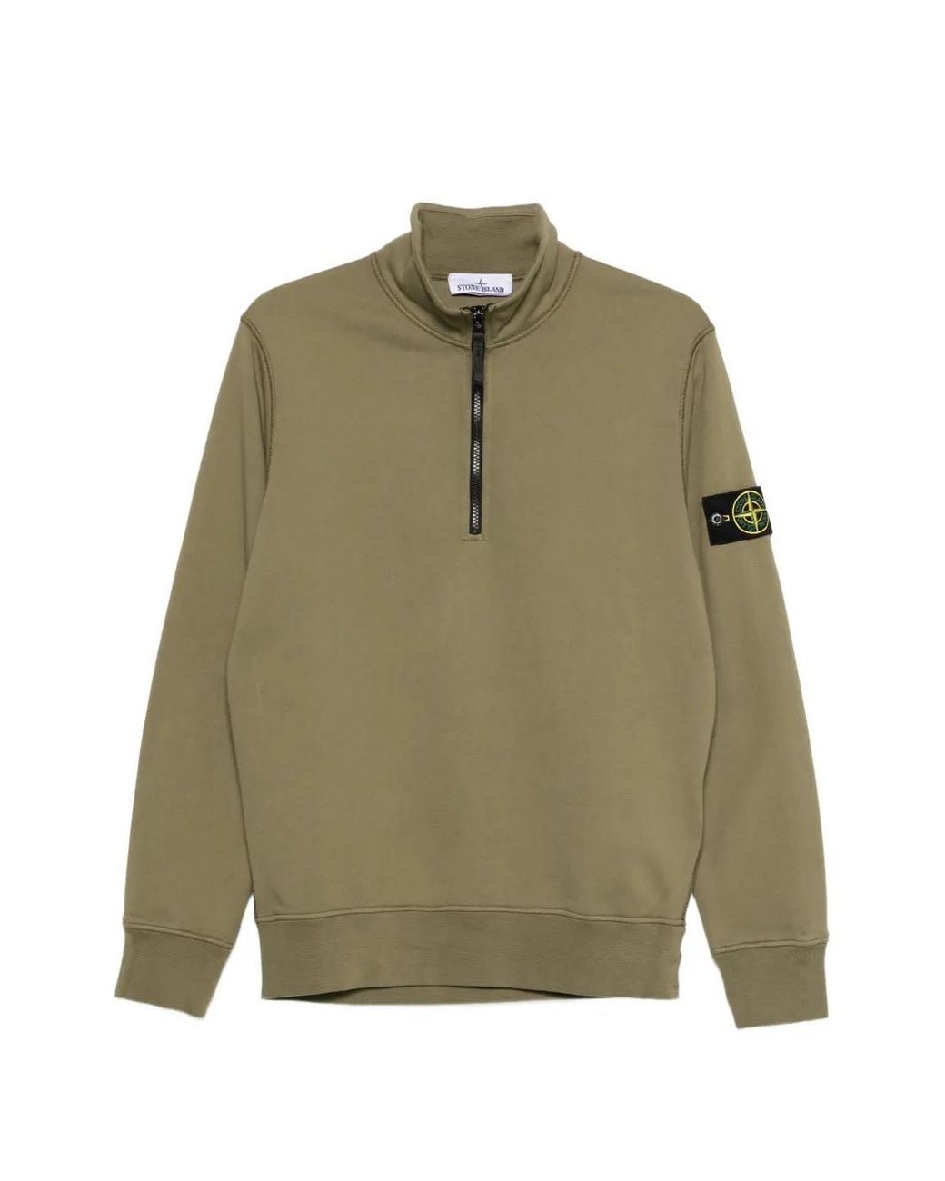 Stone Island Green 6100070 Organic Cotton Fleece Sweatshirt for men