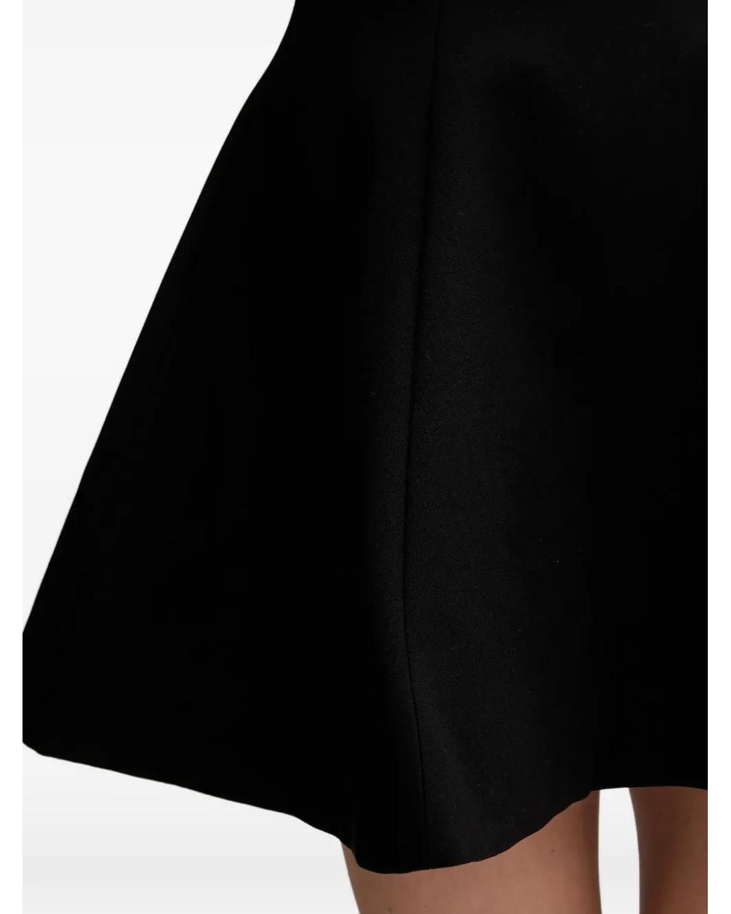 Bardot Black Zephyra Short-Sleeved Flared Mini Dress