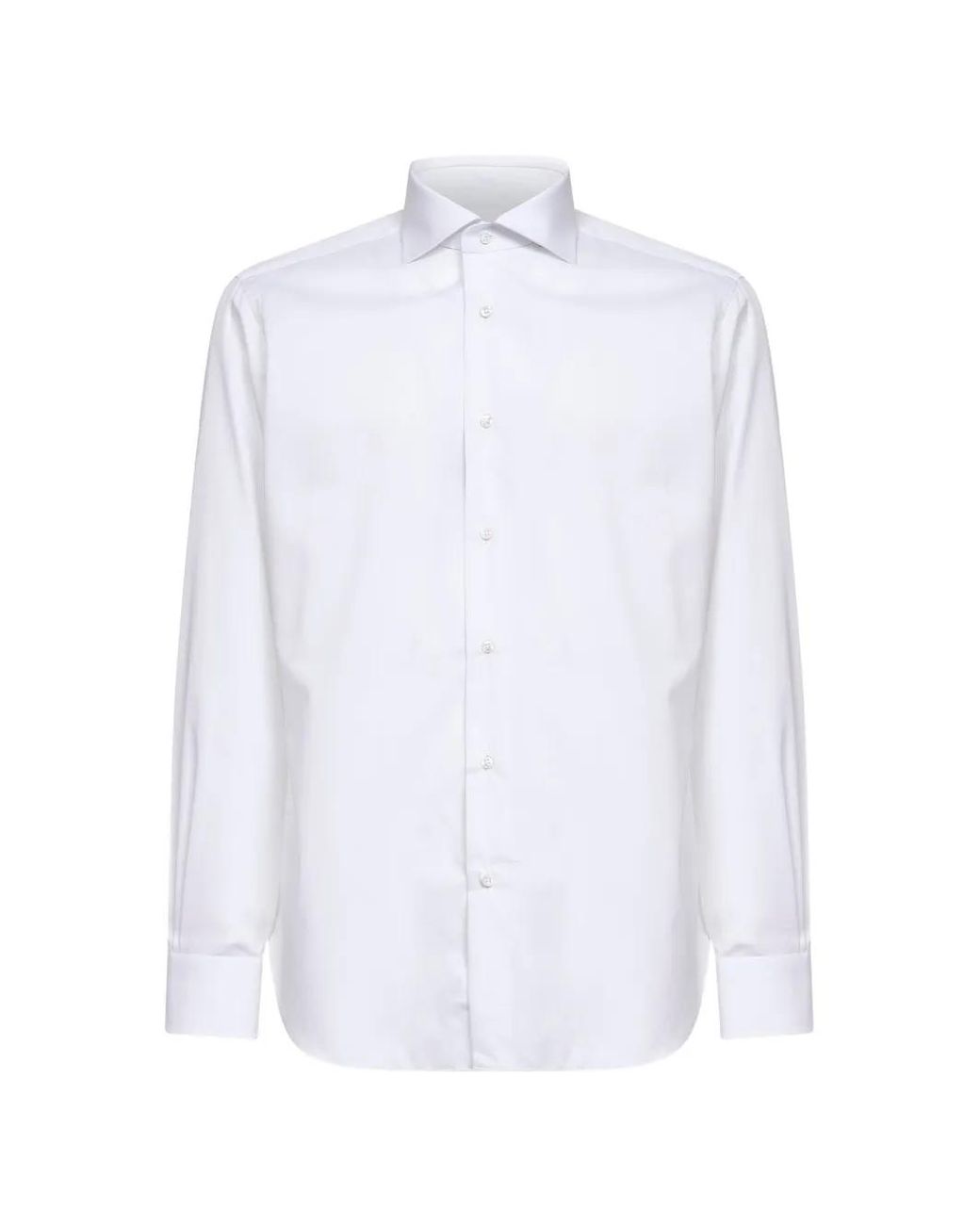 Barba Napoli White Chemise À Manches Longues for men