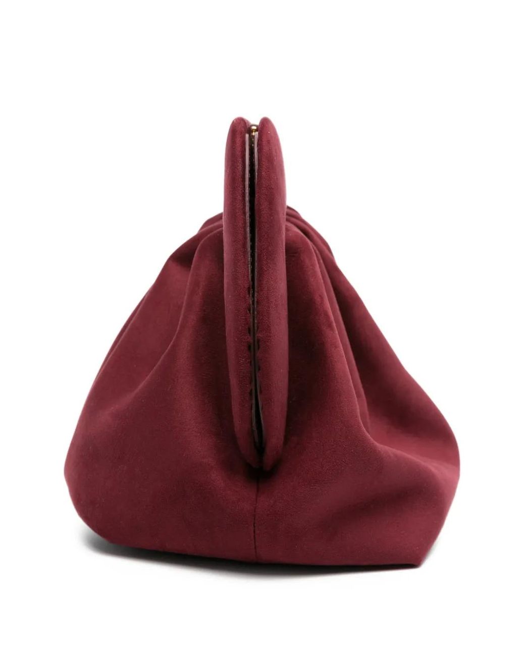 THEMOIRÈ Purple Bios Pleated Clutch Bag