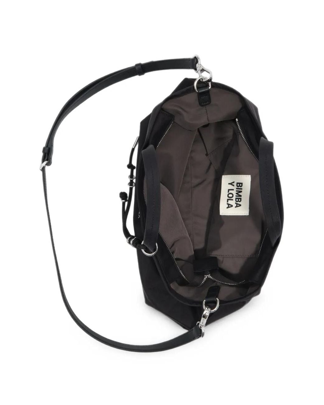 Bimba Y Lola Black Sac À Main Médium En Nylon