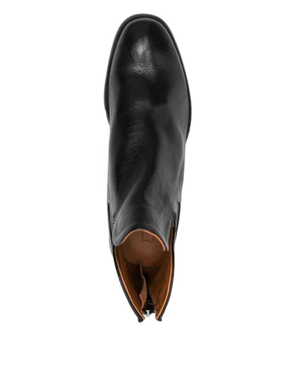 LEMARGO Black Back-Zip Ankle Boots