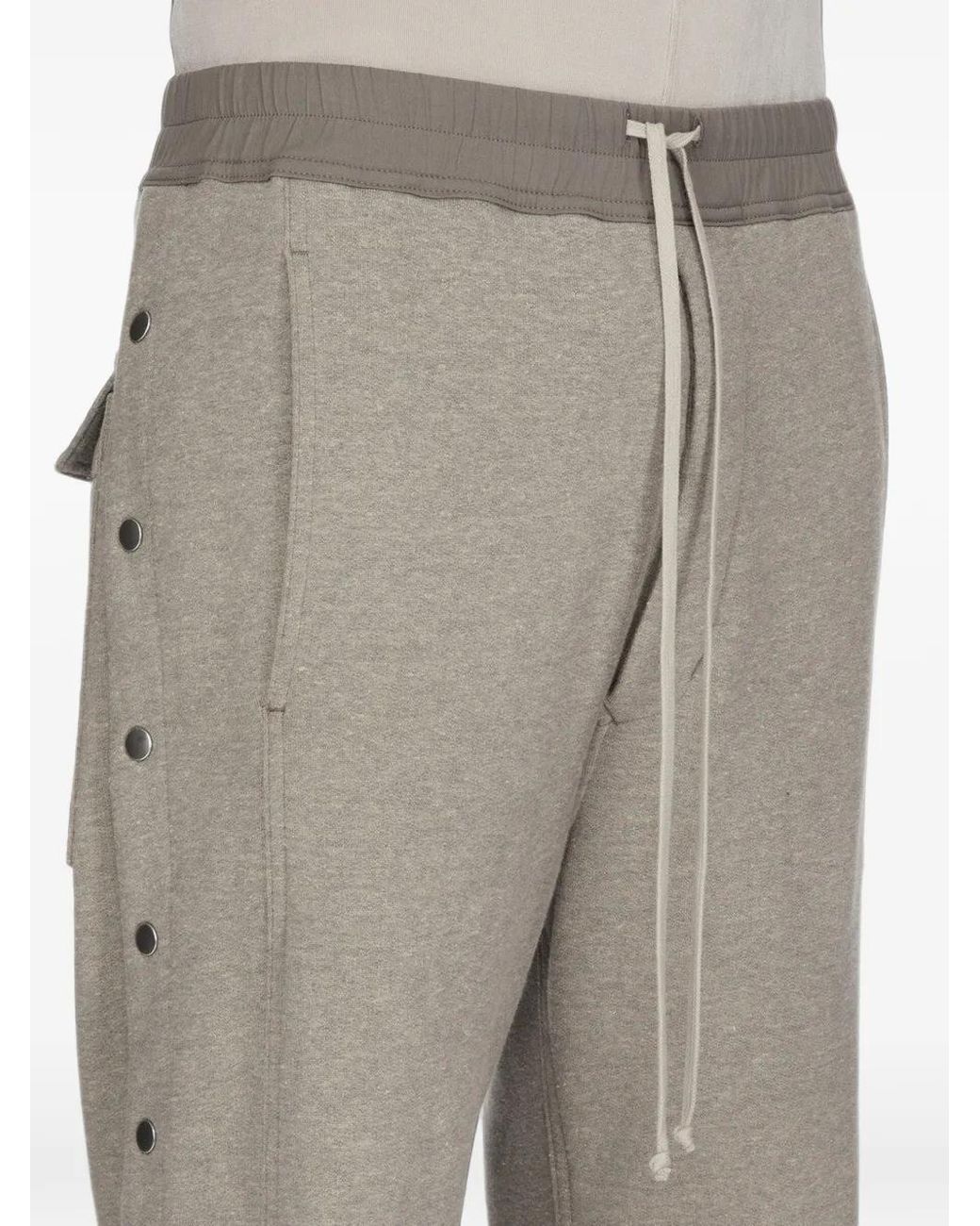 Rick Owens White Temple Wide Pusher Pants for men