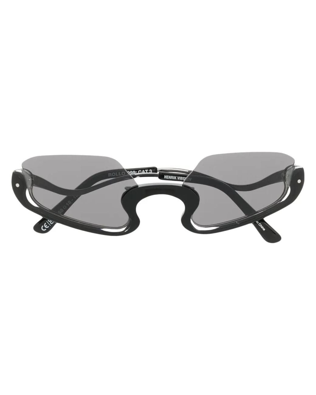 Henrik Vibskov Black Rollo Tinted Sunglasses