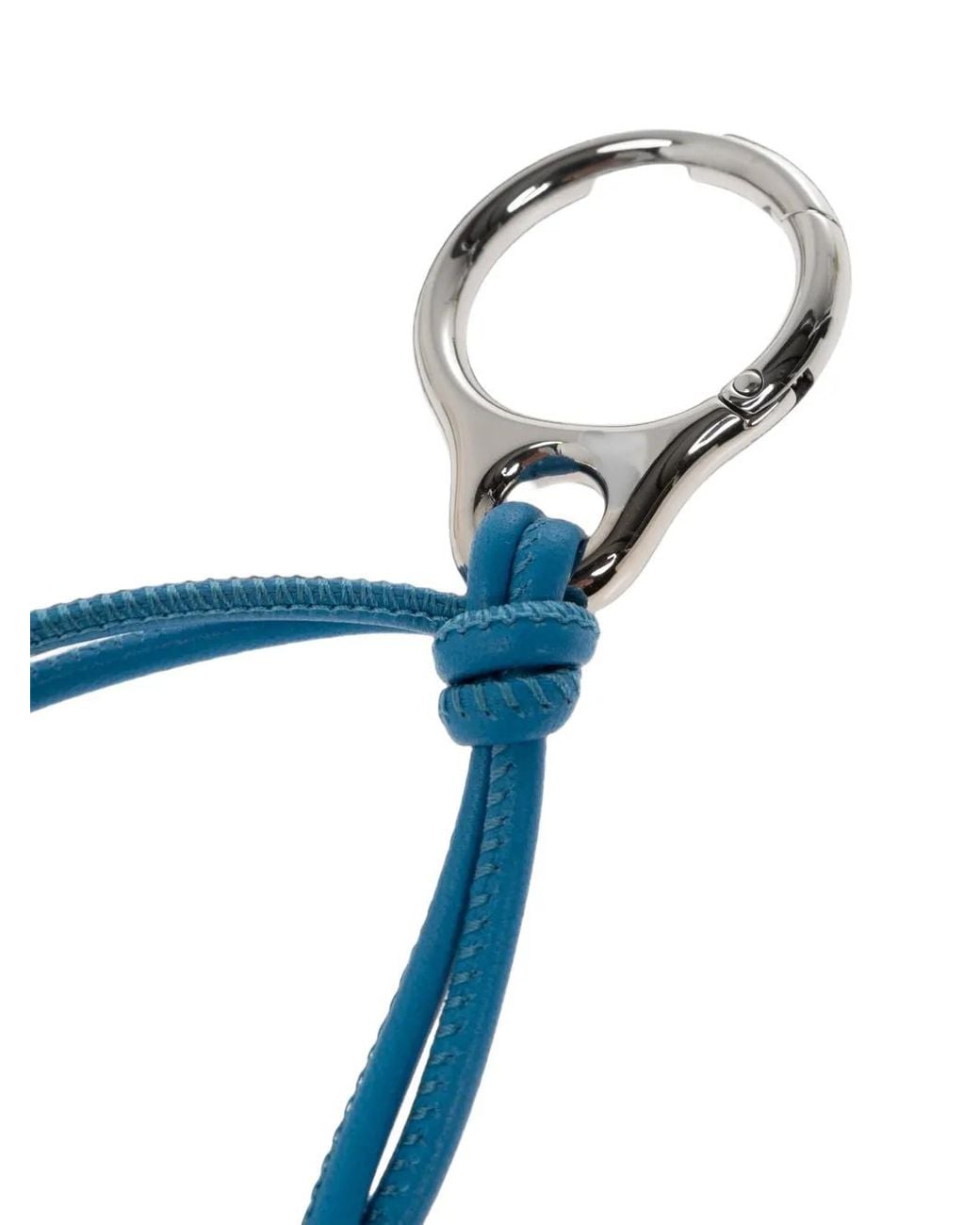 Loewe White Porte-Clés En Cuir À Pendentif Logo Blown