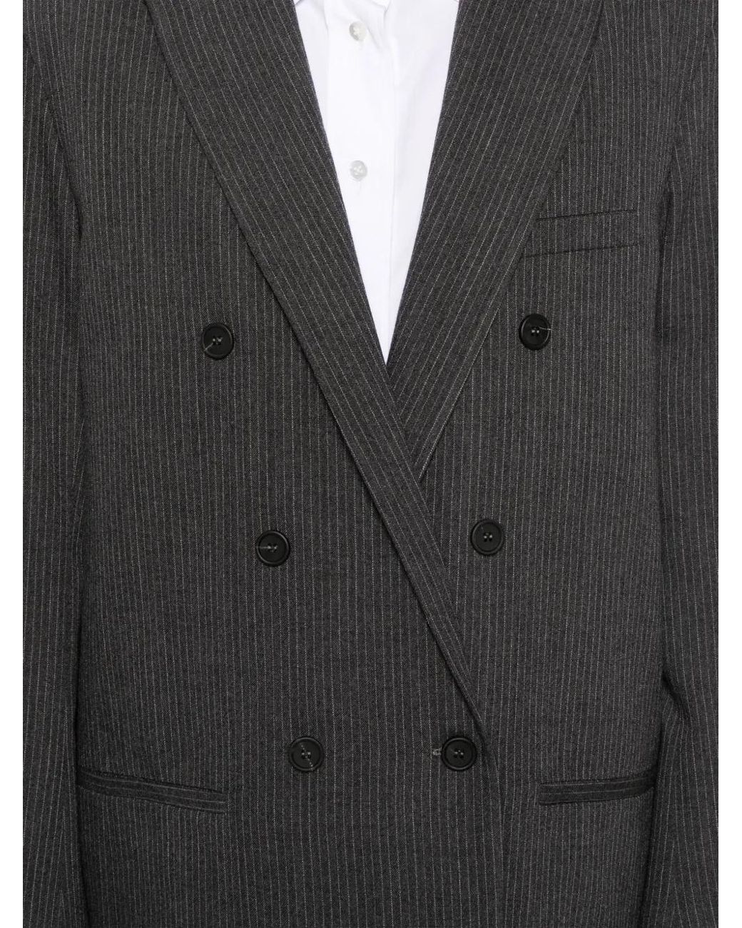 Fabiana Filippi Black Pinstriped Blazer