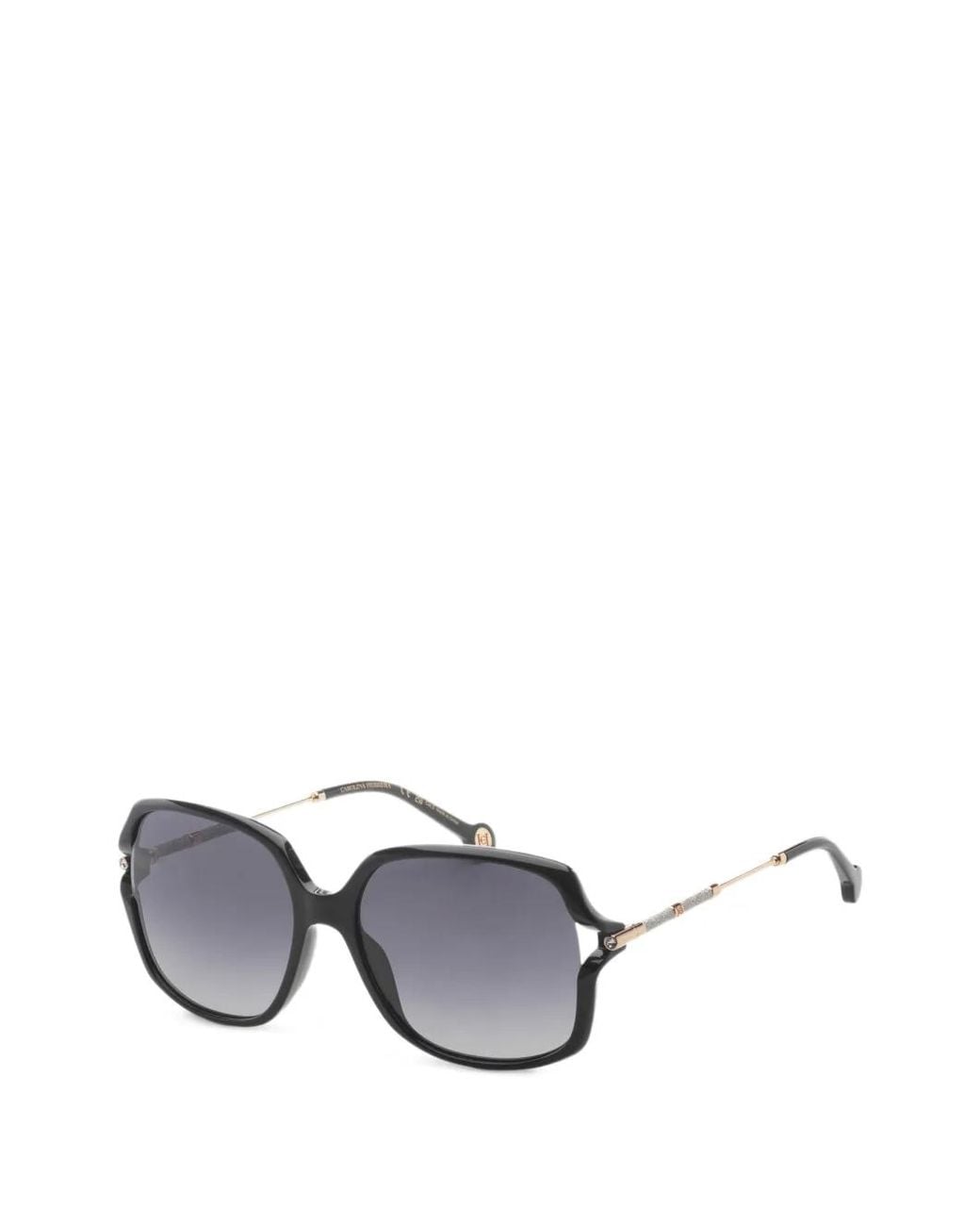 Carolina Herrera White Square-Frame Sunglasses