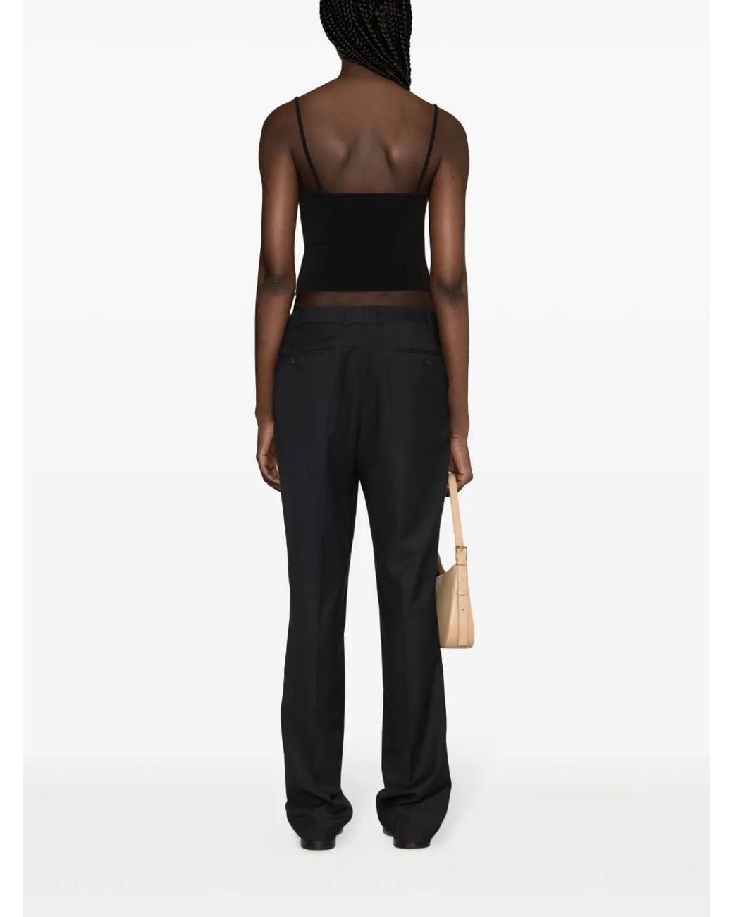 Matteau Black Square-Neck Tank Top