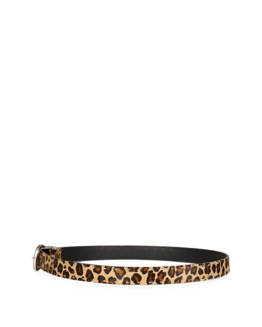 Second/Layer White The Doc Leopard-Print Belt for men