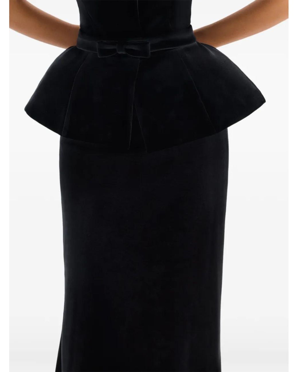 Adamaris Black V-Neck Belted Jacket
