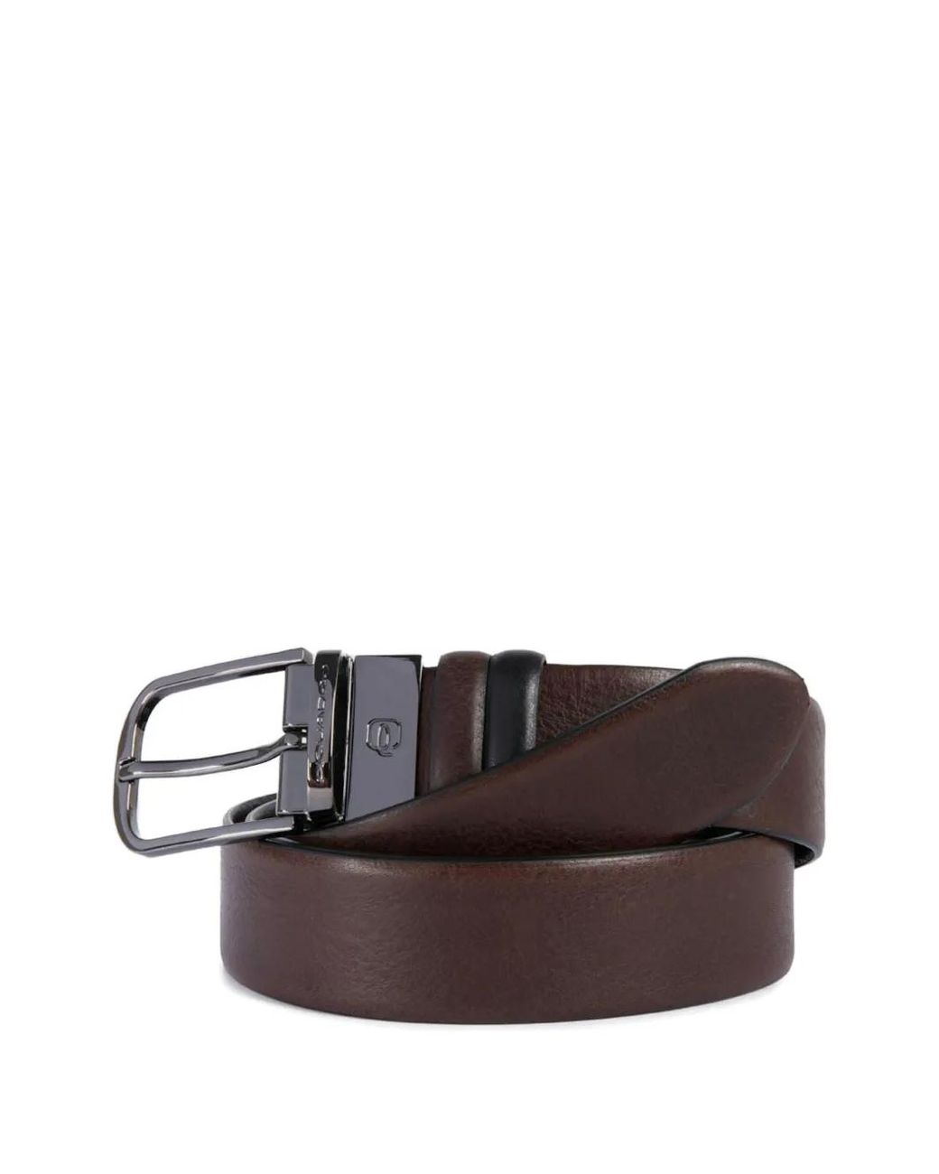Piquadro Brown Reversible Prong-Buckle Belt for men