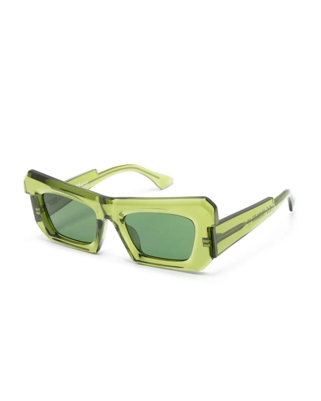 Kuboraum Green R2 Rectangle-Frame Sunglasses