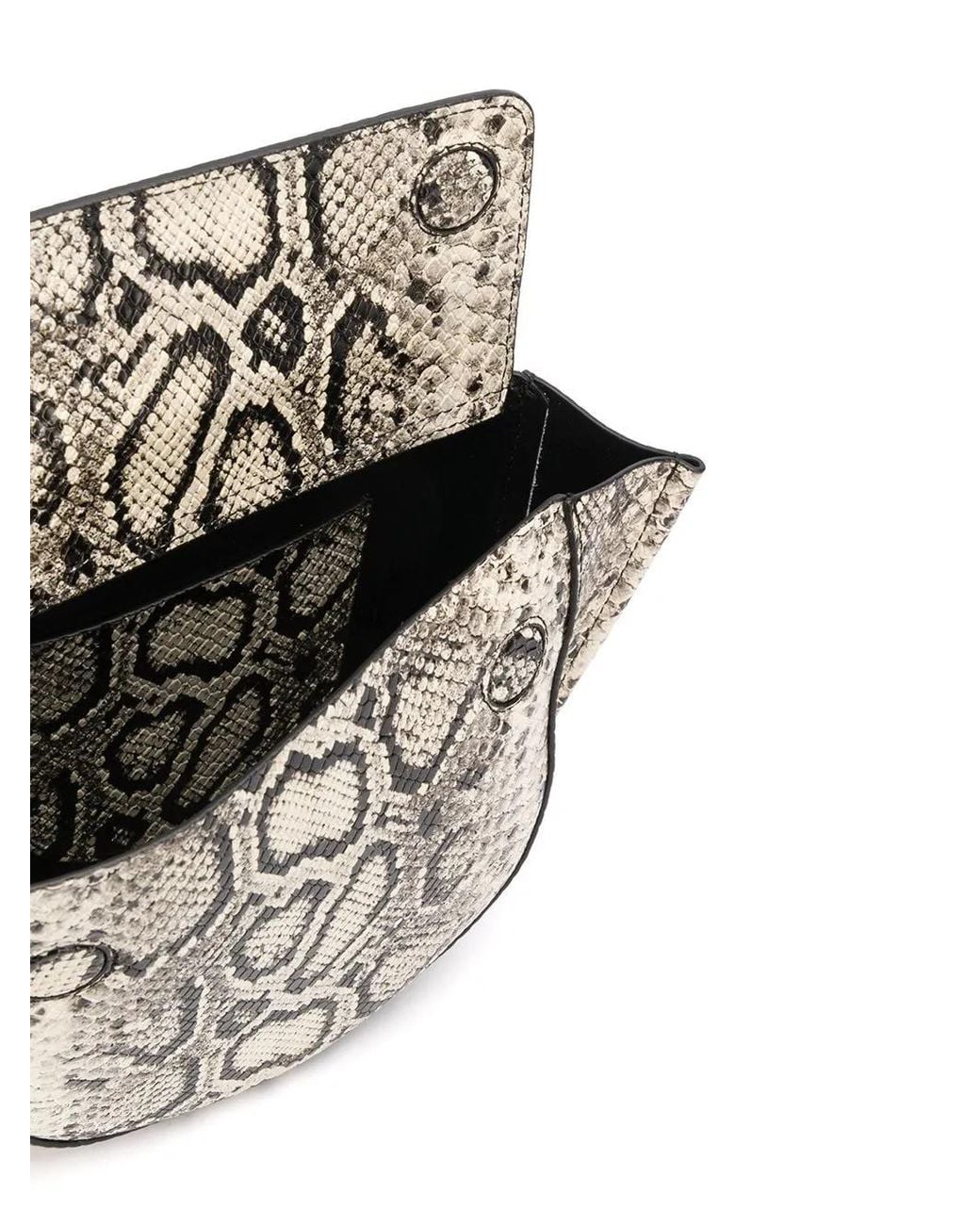 Wandler White Handtasche Mit Pythonleder-Print