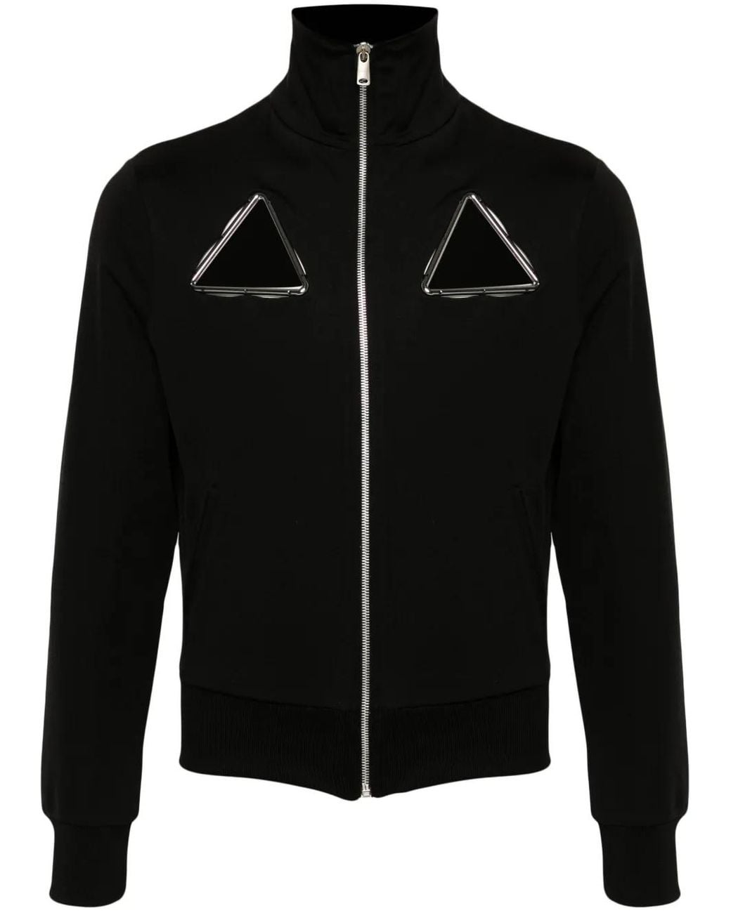 Coperni Black Triangle Cut-Out Track Jacket