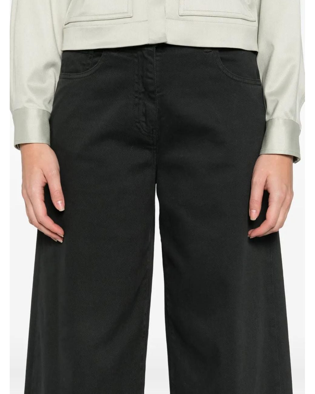 Peserico Black Five-Pocket Jeans