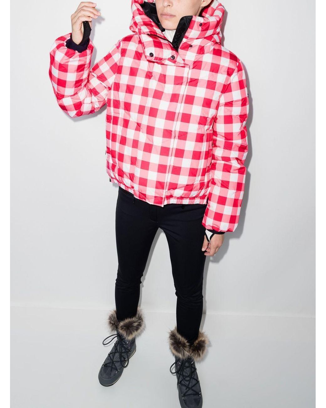 Checkered ski deals jacket
