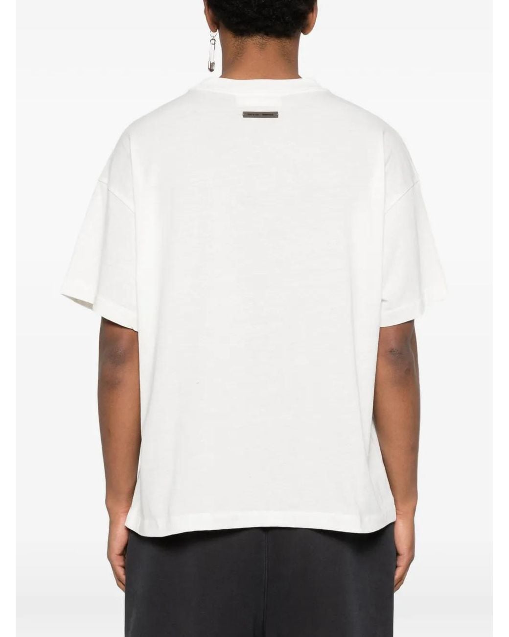 Fear Of God White "Essential" Tee for men