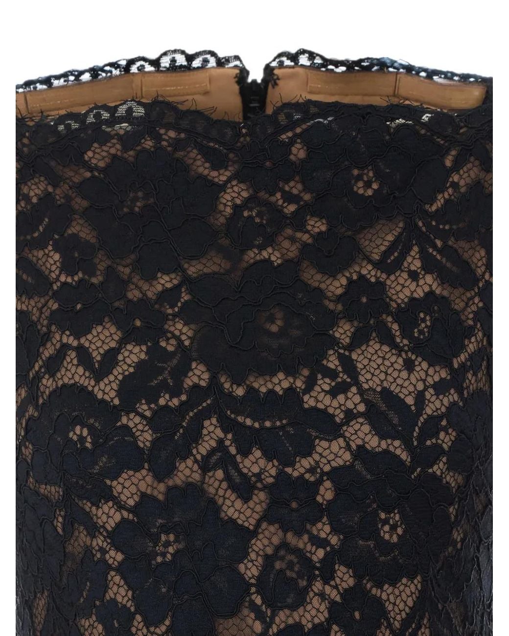 Self-Portrait Black Self Portrait Hem Mini Dress