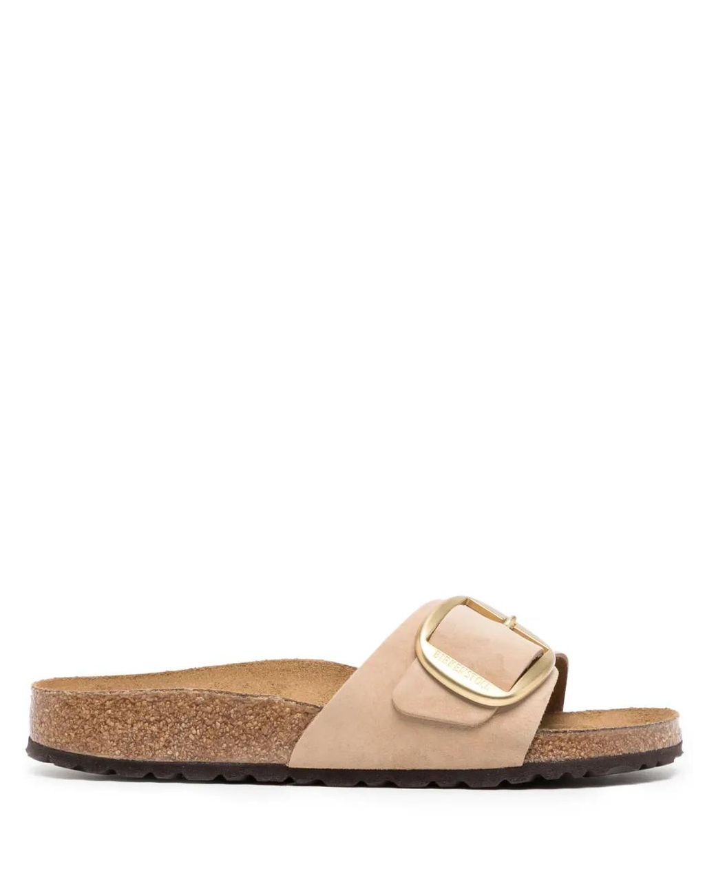 Birkenstock White Madrid Big Buckle Sandals