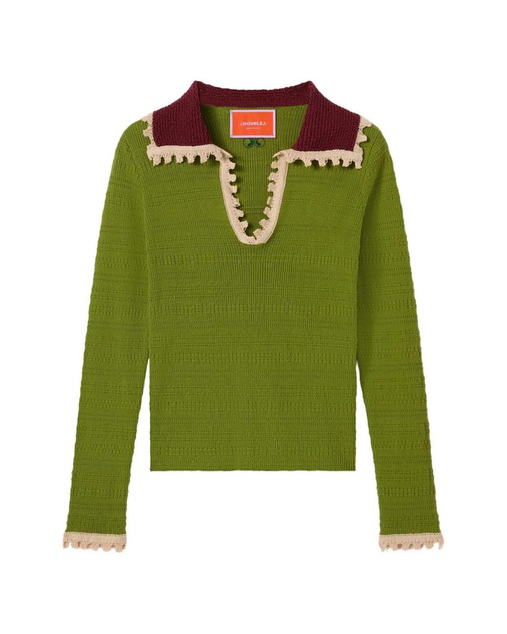 LaDoubleJ Green Picket Polo Jumper