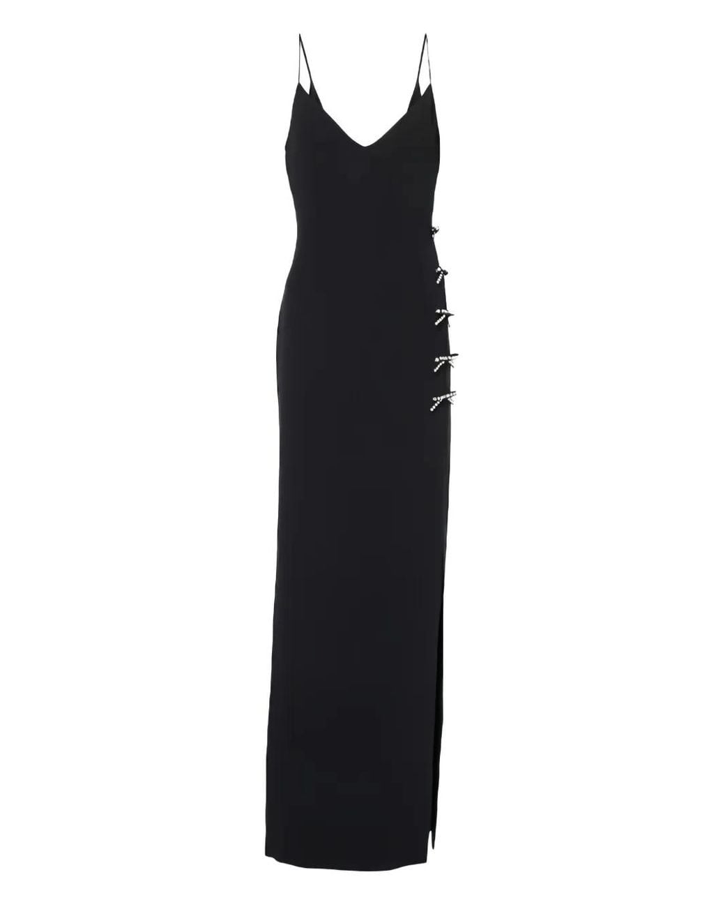 Elie Saab Black Bow-Embellished Gown