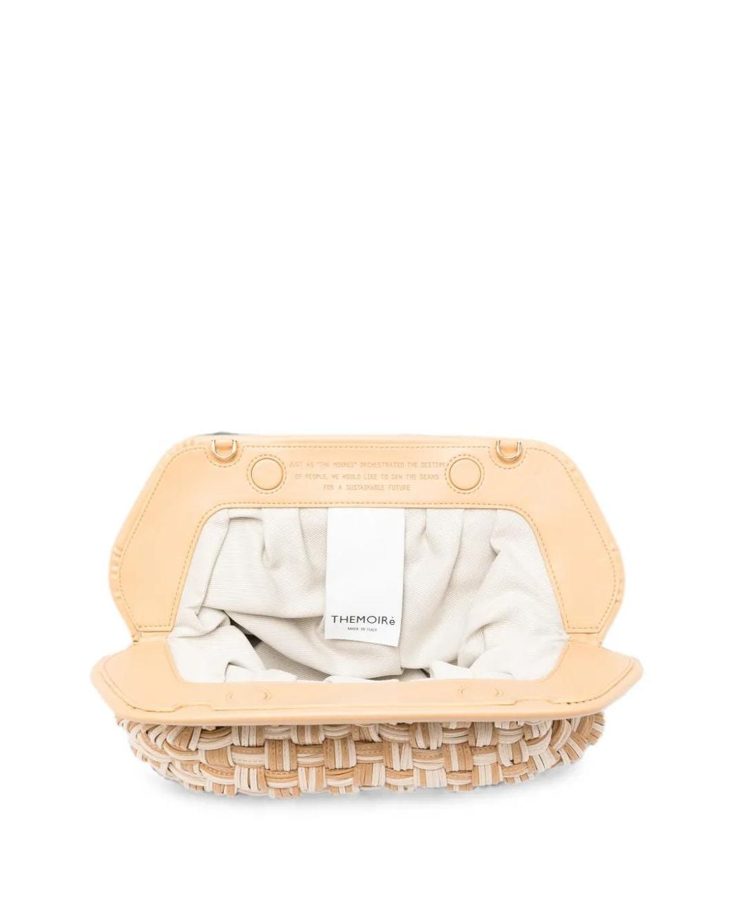 THEMOIRÈ Natural Bios Woven Clutch Bag