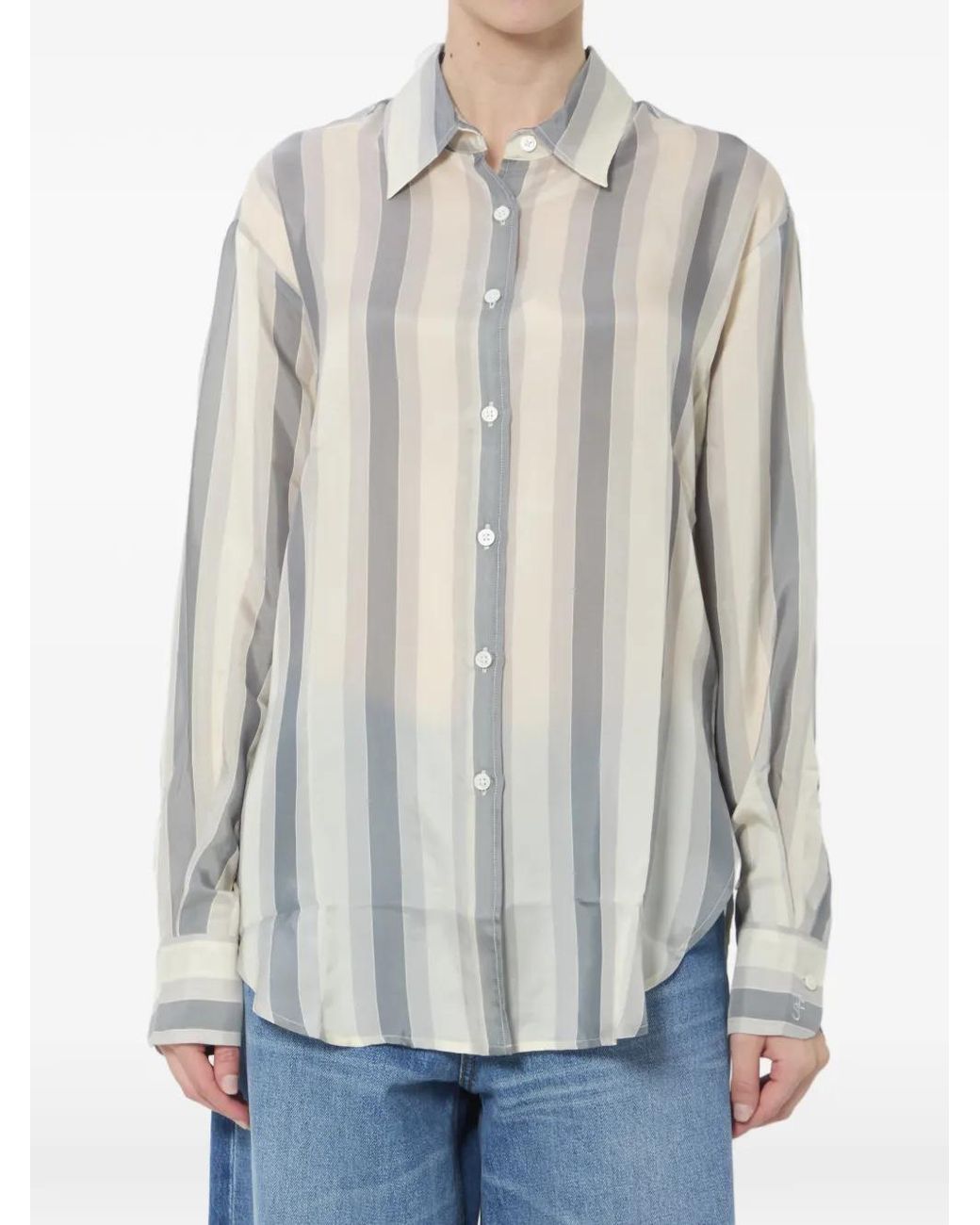 Frankie Shop Blue Peri Shirt