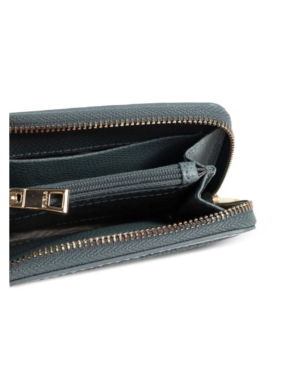 Furla Blue Laura Medium Embossed-Logo Wallet