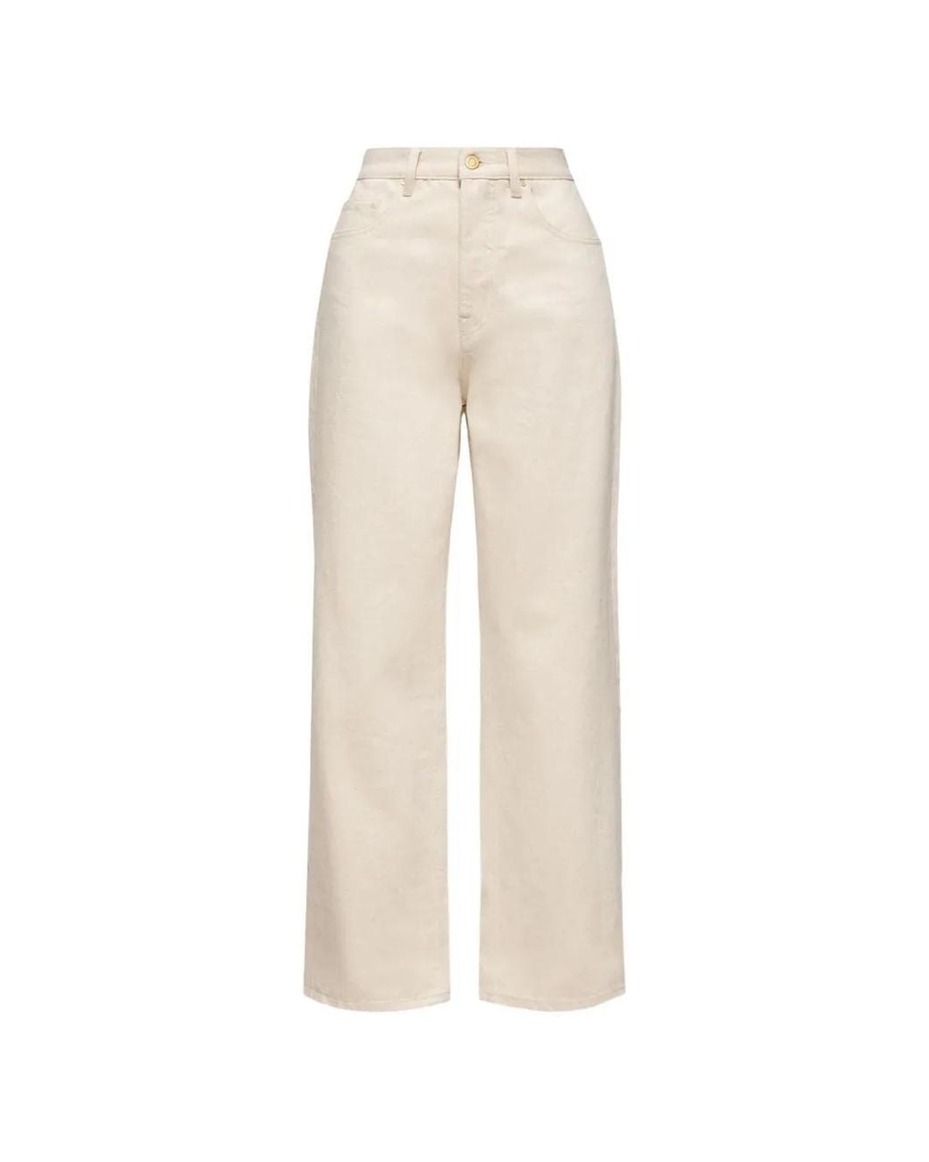 Moncler White Cropped Jeans